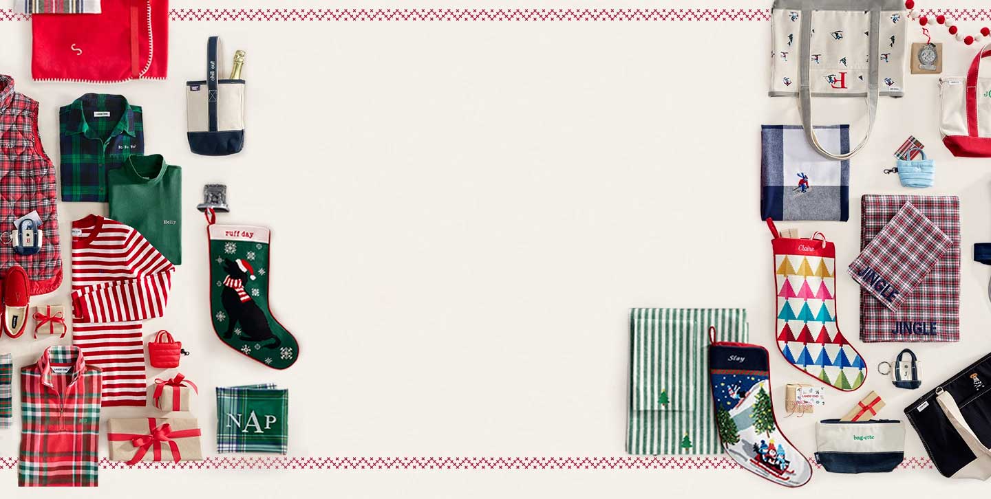 Assorted gifts, pajamas and outerwear