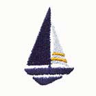 Embroidered boat